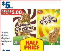 Foodland Streets golden gaytime multipacks 4's offer