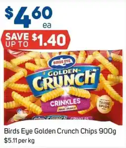 Foodland Birds eye golden crunch chips offer