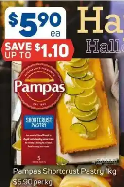 Foodland Pampas shortcrust pastry offer