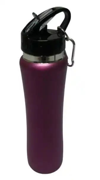 Harris Scarfe Smith+nobel 500ml stainless steel bottle with straw - purple offer