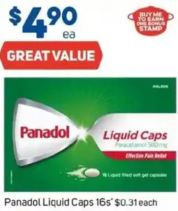 Foodland Panadol liquid caps 16s offer