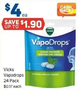 Foodland Vicks vapodrops 24 pack offer