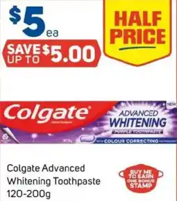 Foodland Colgate advanced whitening toothpaste offer