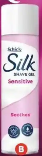 Foodland Schick silk sensitive shave gel offer