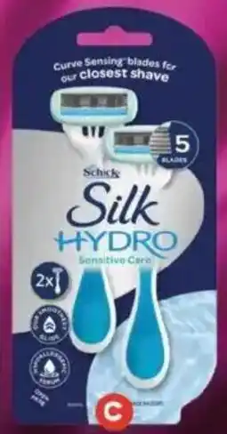 Foodland Schick hydro silk womens disposable razor 2 pack offer