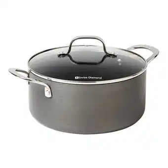 Harris Scarfe Swiss diamond hard anodised 24cm casserole offer