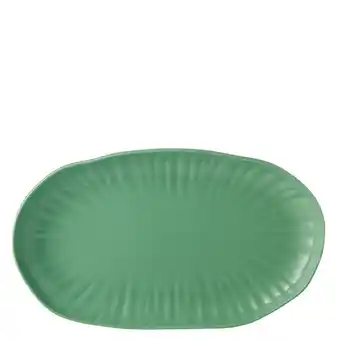 Harris Scarfe Chyka home 36cm oval platter green offer