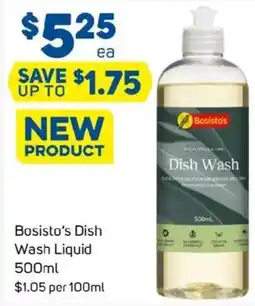 Foodland Bosisto's dish wash liquid offer