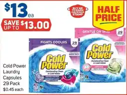 Foodland Cold power laundry capsules 29 pack offer