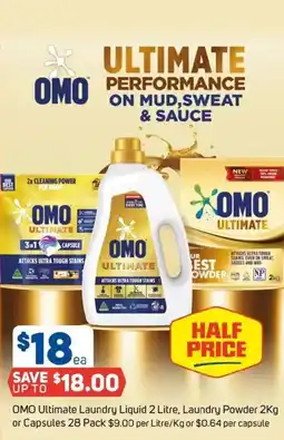 Foodland Omo ultimate laundry liquid, laundry powder or capsules 28 pack offer