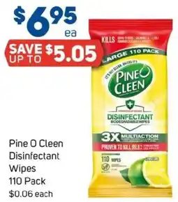 Foodland Pine o cleen disinfectant wipes 110 pack offer