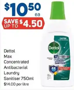 Foodland Dettol max concentrated antibacterial laundry sanitiser offer