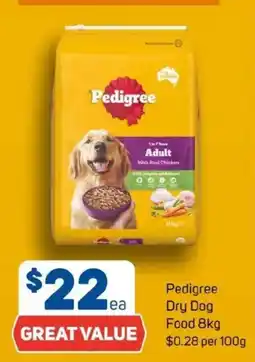 Foodland Pedigree dry dog food offer