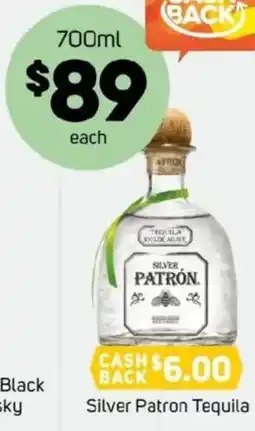 Foodland Silver patron tequila offer