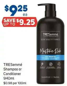 Foodland Tresemmé shampoo or conditioner offer