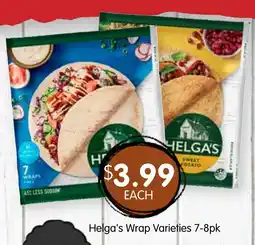 Spudshed Helga's wrap varieties 7-8pk offer