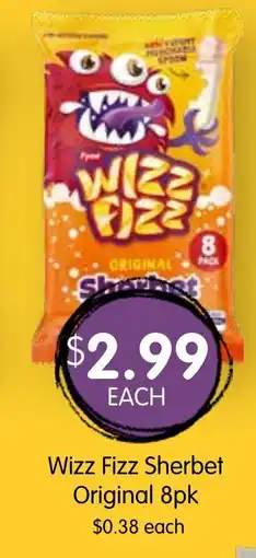 Spudshed Wizz fizz sherbet original 8pk offer