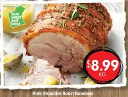 Spudshed Pork shoulder roast boneless offer