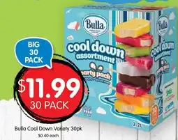 Spudshed Bulla cool down variety 30pk offer