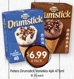 Spudshed Peters drumstick varieties 4pk offer