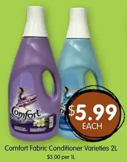 Spudshed Comfort fabric conditioner varieties offer