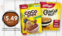 Spudshed Kellogg's coco pops or crunchy nut corn flakes offer