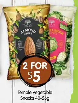 Spudshed Temole vegetable snacks offer