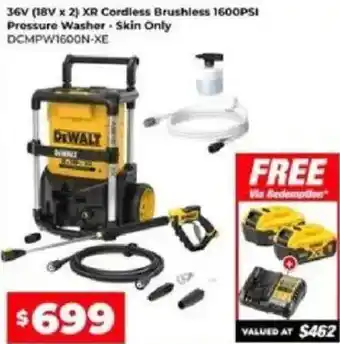 Sydney Tools Cordless Brushless Pressure Washer offer