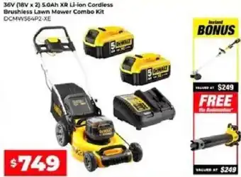 Sydney Tools Li-Ion Cordless Brushless Lawn Mower Combo Kit offer