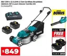 Sydney Tools Li-ion Cordless Brushless Lawn Mower Combo Kit offer