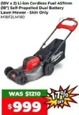 Sydney Tools Li-ion Cordless Fuel Self-Propelled Dual Battery Lawn Mower offer