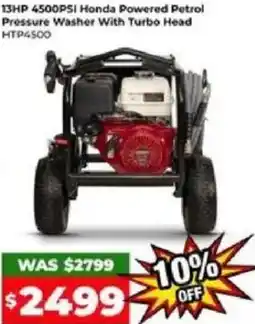 Sydney Tools Honda Powered Petrol Pressure Washer With Turbo Head offer