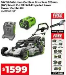 Sydney Tools Li-ion Cordless Brushless Self-Propelled Lawn Mower Combo Kit offer