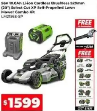Sydney Tools Li-ion Cordless Brushless Self-Propelled Lawn Mower Combo Kit offer
