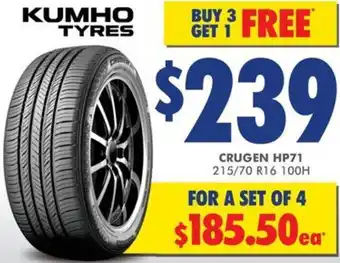 KUMHO TYRES Crugen HP71