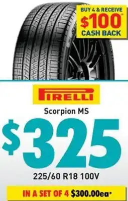 Bob Jane T-Marts Pirelli Scorpion MS offer