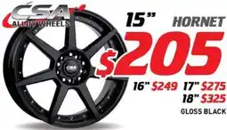 Bob Jane T-Marts CSA Alloy wheels Hornet offer