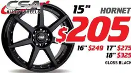 Bob Jane T-Marts CSA Alloy wheels Hornet offer