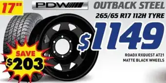 Bob Jane T-Marts Pdw outback steel offer