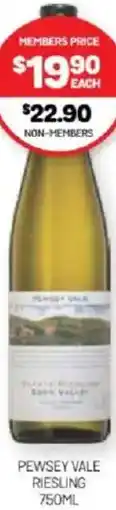 Harry Brown Pewsey vale riesling offer