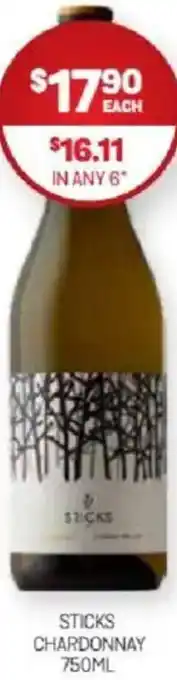 Harry Brown Sticks chardonnay offer