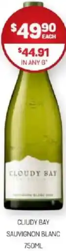Harry Brown Cliudy bay sauvignon blanc offer