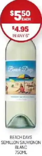Harry Brown Beach days semillon sauvignon blanc offer