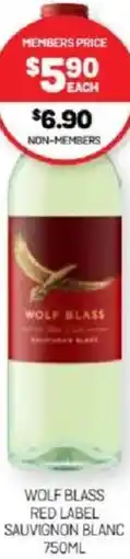 Harry Brown Wolf blass red label sauvignon blanc offer