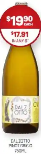 Harry Brown Dal zotto pinot grigio offer