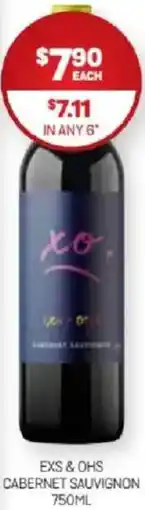 Harry Brown Exs & ohs cabernet sauvignon offer