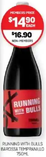 Harry Brown Running with bulls barossa tempranillo offer