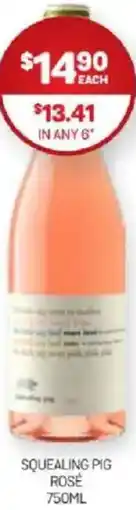 Harry Brown Squealing pig rosé offer