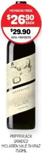 Harry Brown Pepperjack graded mclaren vale shiraz offer