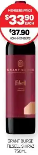Harry Brown Grant burge filsell shiraz offer